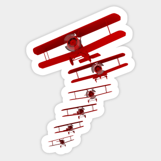 Retro Biplane Sticker